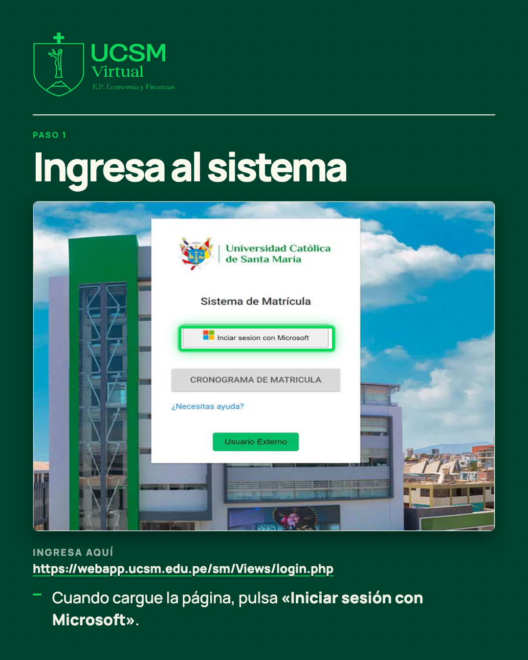 Paso 1: ingresa al sistema